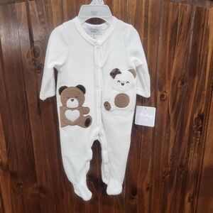 🆕️ Sterling Baby Teddy Bear Coverall
